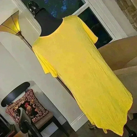 Studio 226 sz L yellow pullover top - Picture 2 of 7
